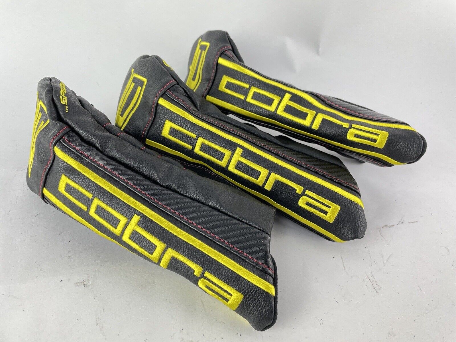 Cobra Speedzone Fairway Wood Headcover Set (3) Headcovers Only /Black /Yellow